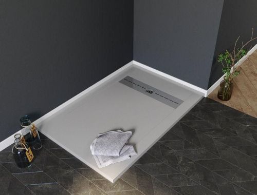 Душевой поддон Aquanet Delight 00258884 140х80 искусственный камень серый без каркаса