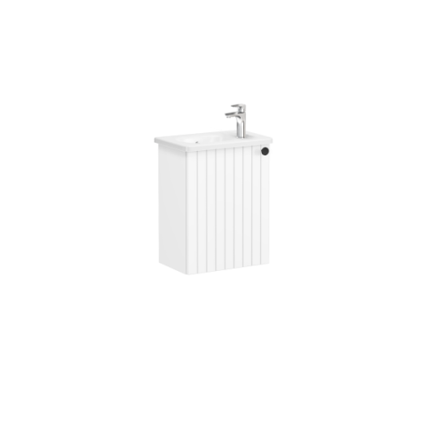 Тумба с раковиной Vitra Root Groove 69191 45х29х58 подвесная цвет белый матовый