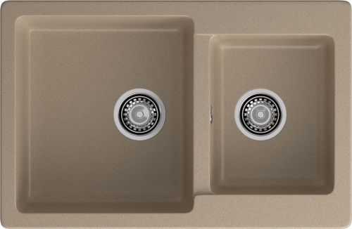 Кухонная мойка Granfest Practik P-780K песочный 78х51 цвет бежевый поверхность матовая