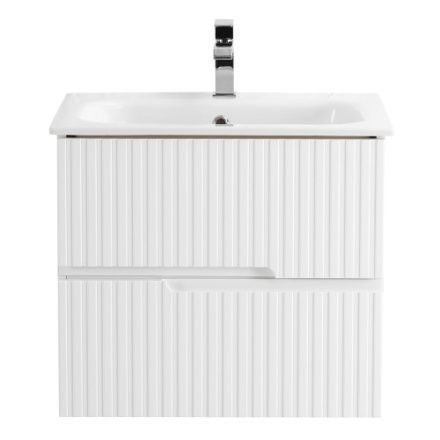 Тумба под раковину Cezares DUET DUET-600-2C-SO-BO 57х45х50 подвесная цвет белый