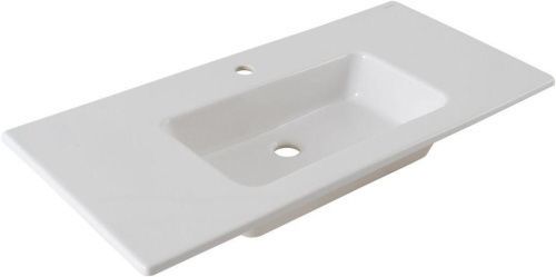 Раковина керамическая Allen Brau Fantasy 4.11027.20 102х47 полувстраиваемая цвет белый 1 отверстие под смеситель