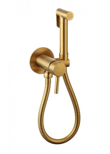 Гигиенический душ со смесителем Ceramalux KRS/007 золото матовое