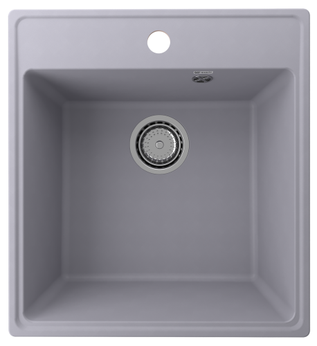 Кухонная мойка Ulgran Quartz Forte 460-05 46х50 цвет серый поверхность матовая
