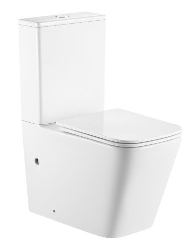 Унитаз-компакт напольный с бачком Iberica Blanca Toledo alto IB.TLA.121.1B1 белый с сиденьем микролифт безободковый каскадный смыв