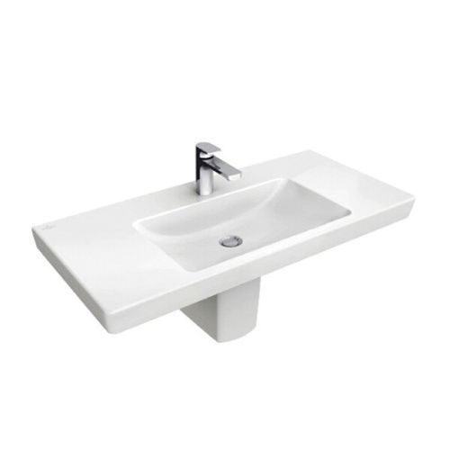 Раковина керамическая Villeroy Boch Subway 2.0 7175A0R1 100х50 встраиваемая цвет белый 1 отверстие под смеситель