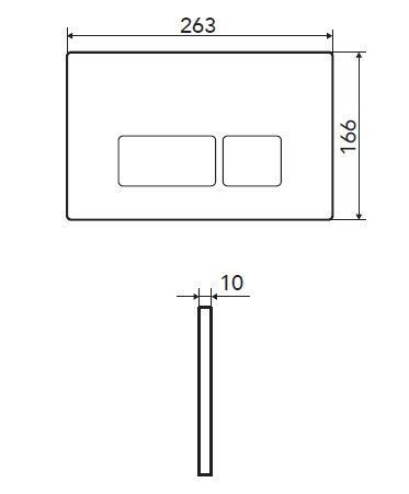 Клавиша смыва механическая Logan Space 00297682 цвет хром матовый - фото 4