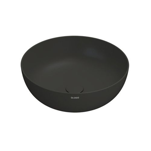 Раковина керамическая Globo T-EDGE B6T45SK 45х45 подвесная цвет серый без отверстий под смеситель