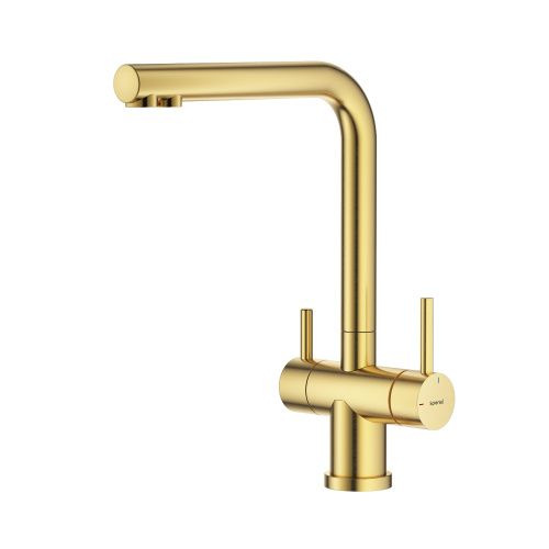 Смеситель для кухни Splenka S70 S70.61.03 на мойку золотой сатин