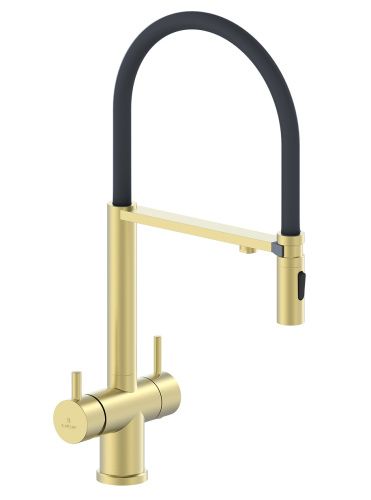 Смеситель для кухни AltroBagno Flusso AltroBagnoFlusso050202BG на мойку золото