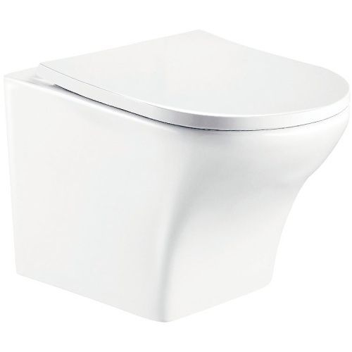 Унитаз подвесной WeltWasser 10000003704 белый глянцевый с сиденьем микролифт безободковый душевой смыв