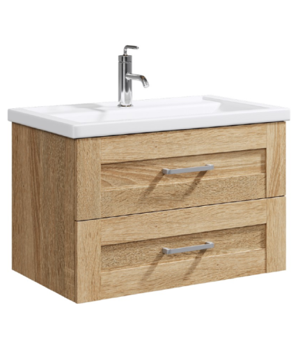 Тумба под раковину Aqwella Y FOS01082DS 77х45х49 подвесная цвет коричневый