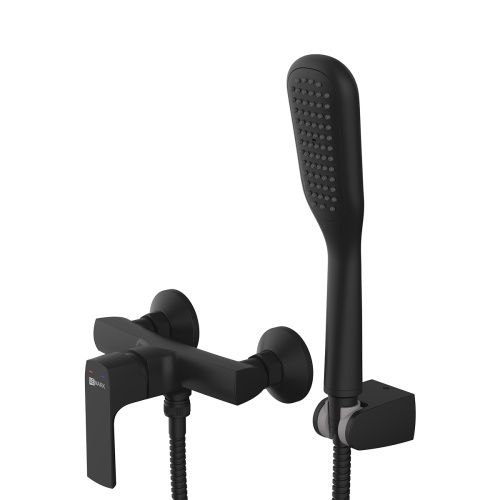 Смеситель для душа LeMark Ursus LM7203BL настенный черный