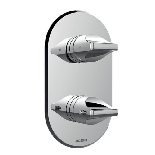 Смеситель для душа Bossini Apice Z00500.030 встраиваемый в стену хром (внешняя часть) с термостатом