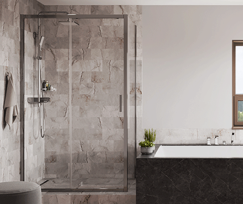 Душевая дверь Wasserkraft Main 41S 41S05 120х200 стекло прозрачное профиль хром глянцевый - фото 4