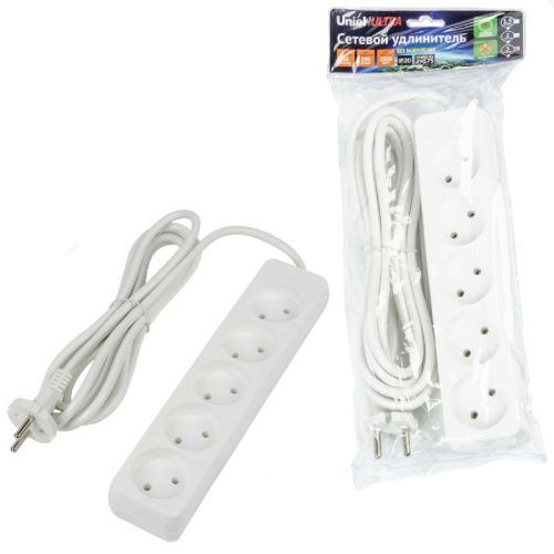 Удлинитель бытовой Uniel ULTRA (УЛТРА) S-CU5-3 WHITE