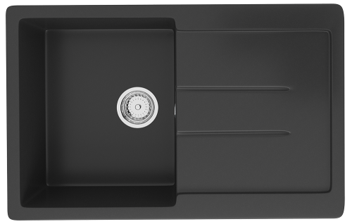 Кухонная мойка Ulgran Classic U-507-344 77х50 цвет черный