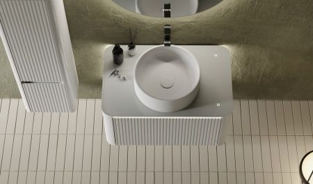 Тумба под раковину Jorno LUMINO Lum.01.80/P/W/JR 80х52х42 подвесная цвет белый - фото 2