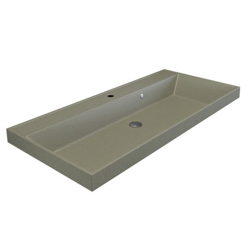 Раковина кварцевая Uperwood Classic Quartz 293020636 100х45 полувстраиваемая цвет бежевый