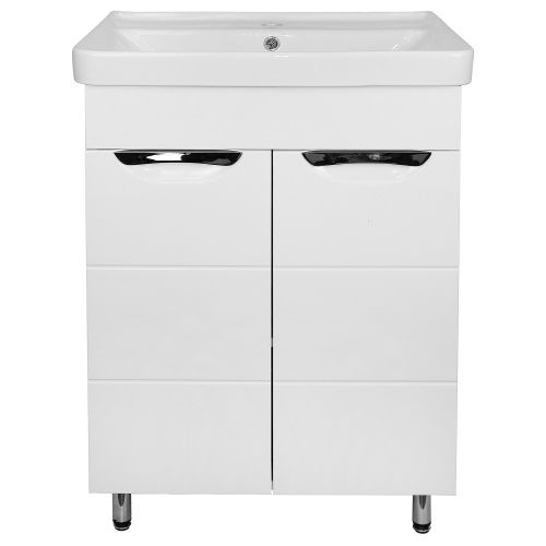 Тумба с раковиной Loranto Стиль CS00069263 60х43х89 цвет белый глянцевый