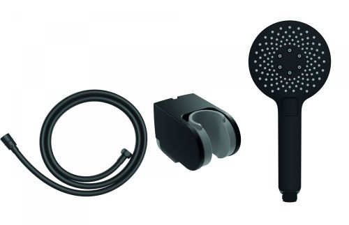 Душевой гарнитур Creavit SH119S настенный черный матовый