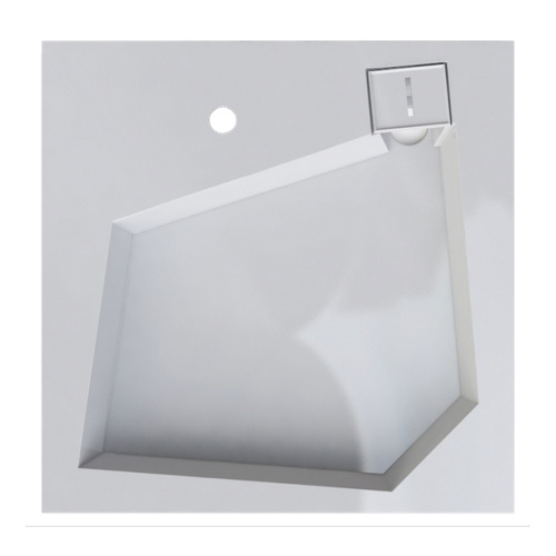 Раковина из искусственного мрамора Altasan QUADRO UPP60QUADROs 60х60 над стиральной машиной цвет белый 1 отверстие под смеситель