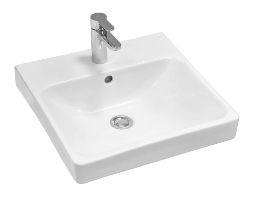 Раковина мебельная керамическая Santek Адриана 45 1.WH50.1.630 46х45 накладная цвет белый 1 отверстие под смеситель