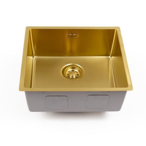 Кухонная мойка Grandex Aqua 5010861 49х44 цвет золото поверхность матовая