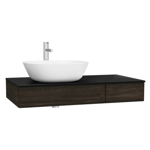 Тумба под раковину Vitra Origin 65674 90х48х14 подвесная цвет темный вяз