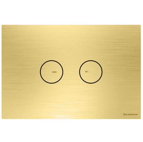 Клавиша смыва механическая Artceram Inox 715 715.000.HB цвет латунь брашированная