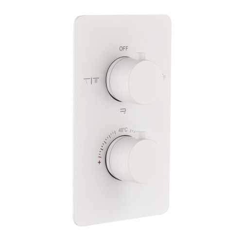 Смеситель для душа Boheme Cell 134-3-MW встраиваемый белый матовый с термостатом