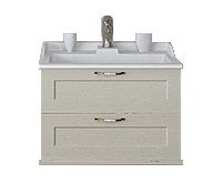 Тумба под раковину Aquaton Леон 1A187001LBPR0 65х45х44 подвесная цвет светлое дерево