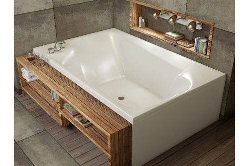 Ванна акриловая Vayer Ontario Гл000006815 190х125 пристенная прямоугольная