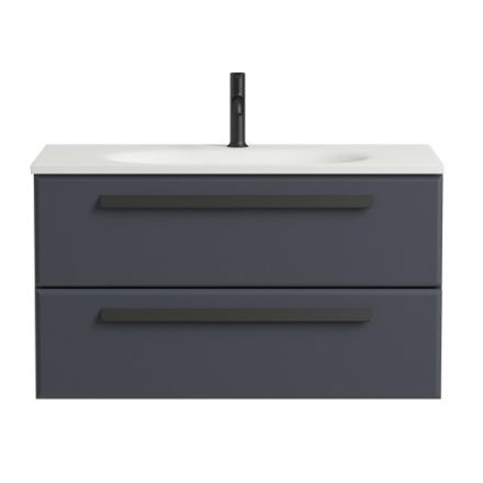 Тумба под раковину Cezares ECO ECO-900-2C-SO-GR-P 90х48х50 подвесная цвет серый