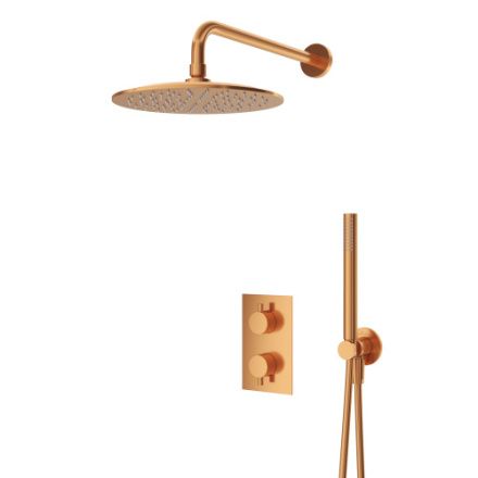 Душевая система Cezares LEAF LEAF-DSIP-T-25-SS встраиваемая с термостатом