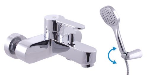 Смеситель для ванны и душа ZAMBEZI ZA054.5/2 настенный хром