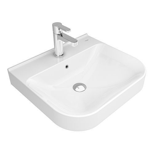 Раковина керамическая Kale LOFT 50 см 310200200444 подвесная цвет белый 1 отверстие под смеситель