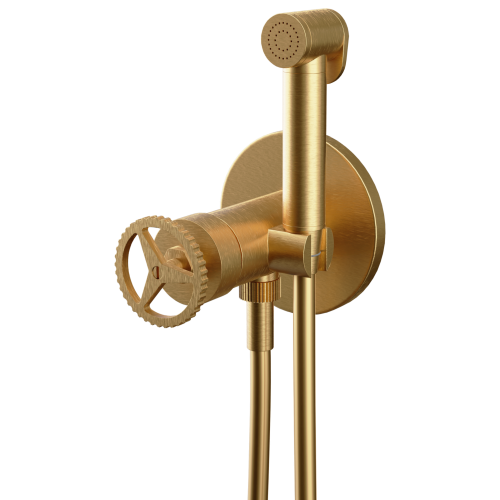 Гигиенический душ со смесителем Remer CH65WBG золото брашированное