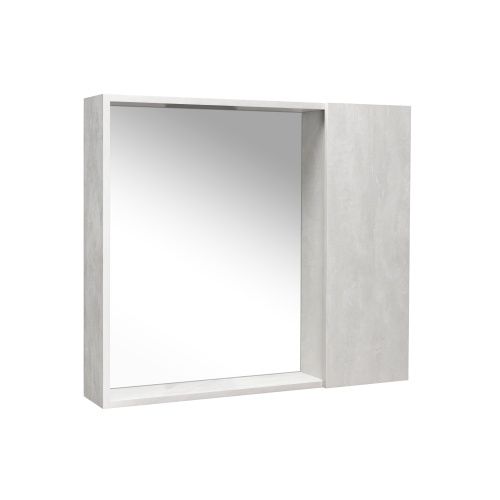 Зеркало-шкаф Viant Берлин VBER80C-ZSH 80х14х70 подвесной цвет цемент