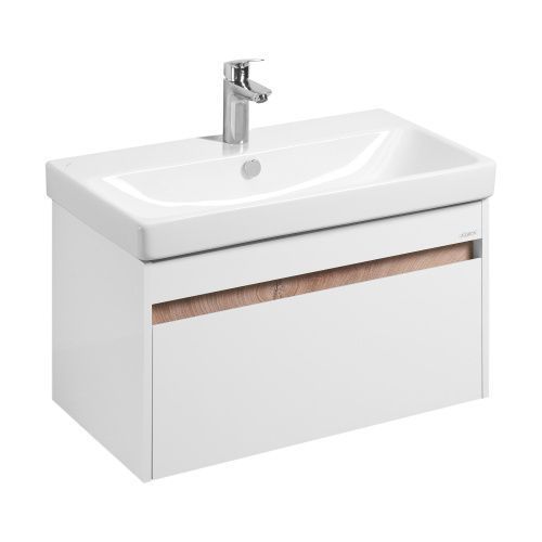 Тумба под раковину Aquaton Марти 1A283201MY010 77х43х40 подвесная цвет белый глянцевый