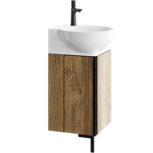 Тумба под раковину Aqwella Y POR0104DB 36х36х66 напольная цвет коричневый