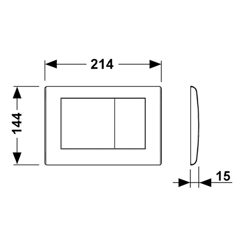 Панель смыва механическая Tece TECEplanus 9240324 цвет белый - фото 2