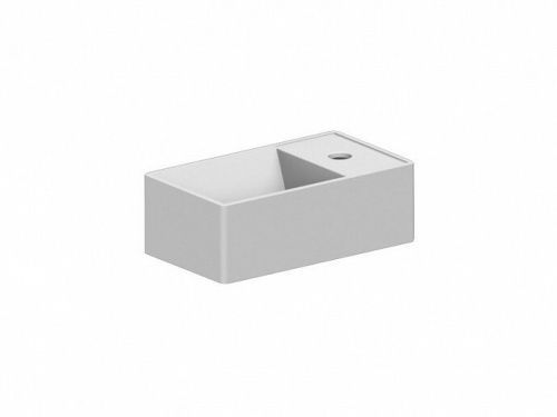 Раковина керамическая Scarabeo Lavabi d’Arredo 8031/R41x23 40х20 накладная цвет белый 1 отверстие под смеситель