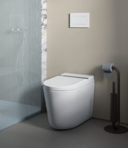 Унитаз приставной Artceram Hype KHYV002 05 00 белый матовый с сиденьем микролифт безободковый каскадный смыв