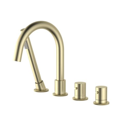 Смеситель Timo Saona 2330/17Y на борт ванны золото матовое