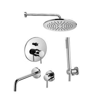 Душевая система Paffoni Light KITLIG015CR006 встраиваемая в стену