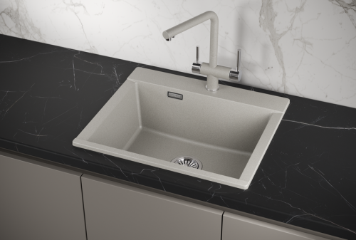 Кухонная мойка Granula 5804, БАЗАЛЬТ 58х50 цвет серый поверхность матовая