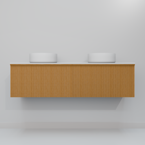 Тумба с раковиной Art Decco Andy (Энди) AAN15W11D300 150x45x40 подвесная цвет белый дуб