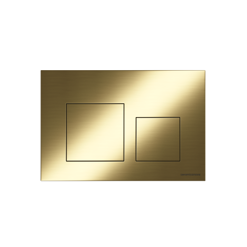 Клавиша смыва механическая Ceramica Nova Balance/Square CN12-002BG цвет брашированное золото