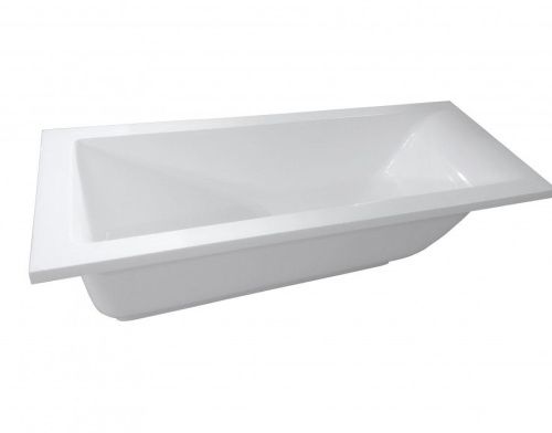 Ванна из литьевго мрамора Aquanet Bright Stone AQ-00338574 180х70 пристенная прямоугольная без ножек