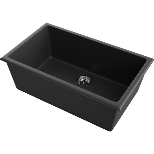 Кухонная мойка Omoikiri Okinoshima 76-U/I 4997146 76х46 цвет черный